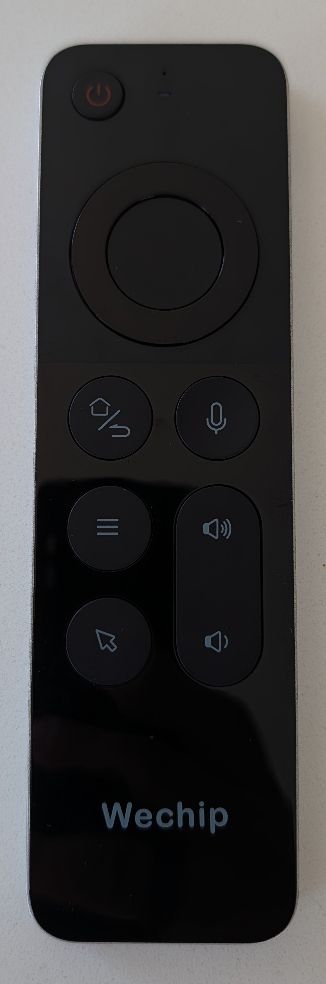 wechip air remote, front — d-pad, air-mouse, voice